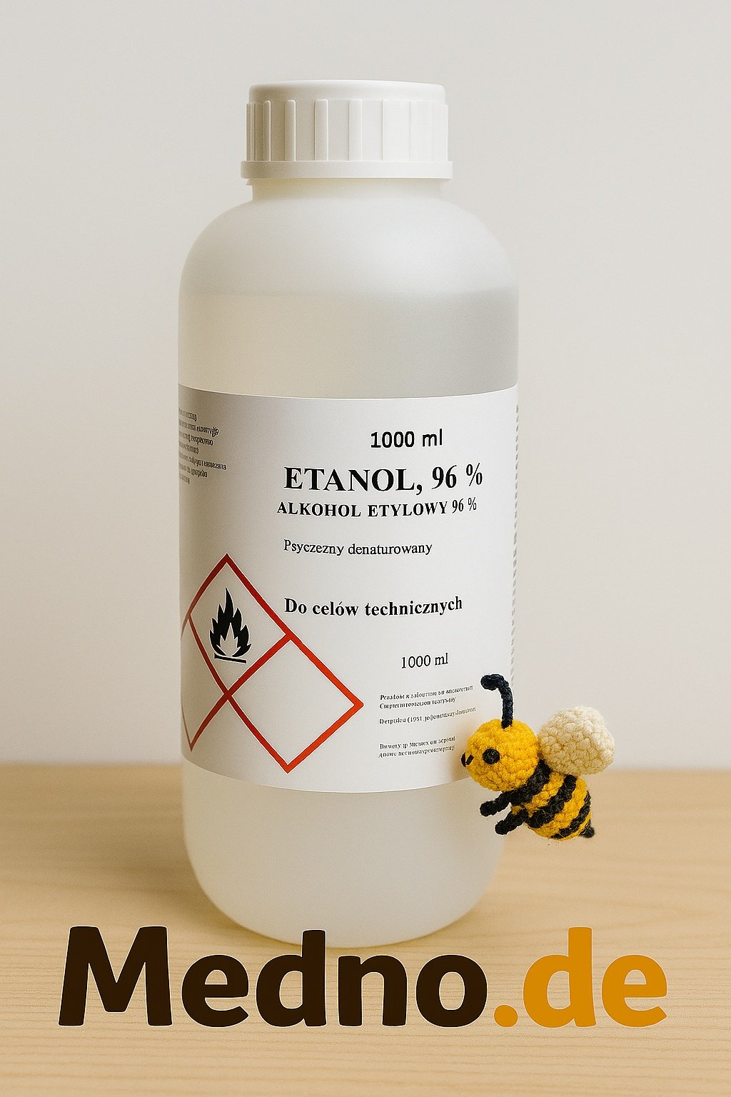 Ethanol Alkohol 96 % denaturiert 1 L – Lösungsmittel & Reinigungsmittel für Imkerei und Technik