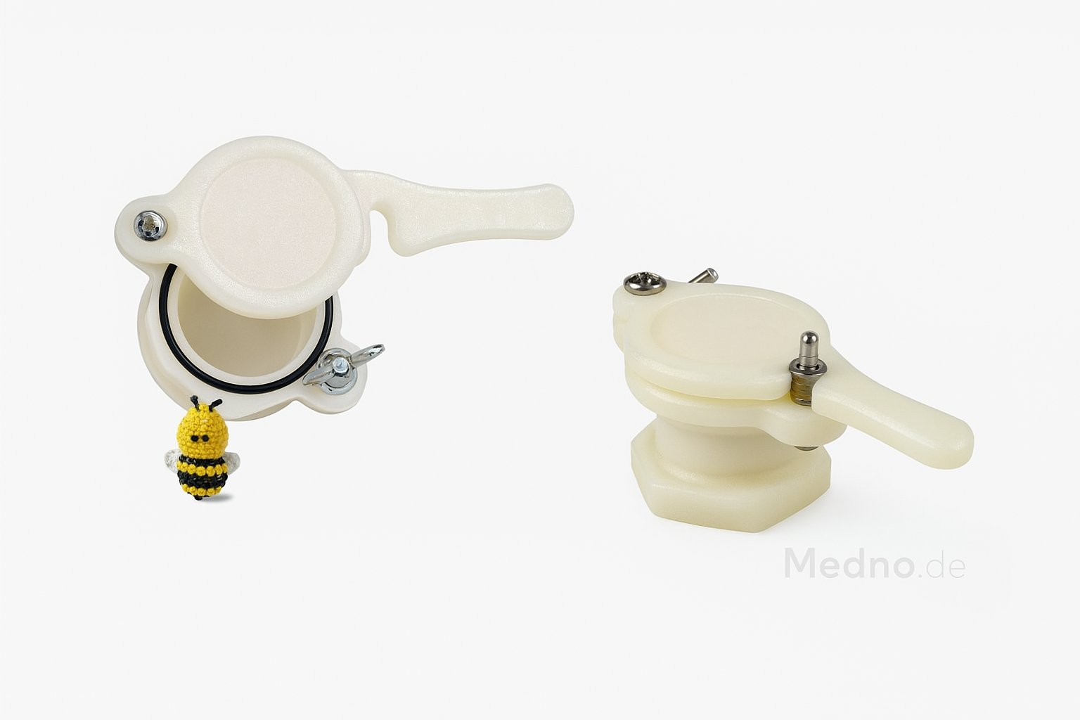 Kunststoff-Honighahn – Tropffreier Abfüllhahn für Honigbehälter