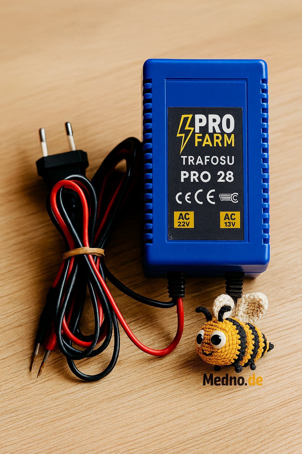 Zvrk Trafo Profi-Draht-Einlöter – 50 W, 12 V Gerät zum Einlöten von Mittelwanddraht