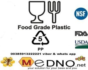 Plastična / PVC satna osnova LR-DB od PREHRAMBENE PLASTIKE - Polypropylene (PP)TERMO OTPORNA do 70°C – Bild 5