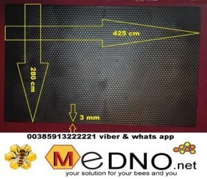 Plastična / PVC satna osnova LR-DB od PREHRAMBENE PLASTIKE - Polypropylene (PP)TERMO OTPORNA do 70°C – Bild 7