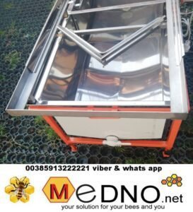 Ruski nož (model 3) -nož i kada za otvaranje meda na 220 V od inoxa debljine 0.5 mm / Honeycomb opening - set "Russian knife" – Bild 6